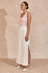 Diego Maxi Skirt - White