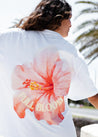 Full Bloom Tee - White/Full Bloom Print