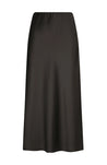 Millie Slip Skirt - Black Satin