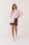 Tammy Shirt - Campari Stripe