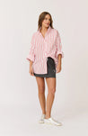 Tammy Shirt - Campari Stripe