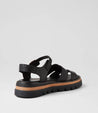 Simms Sandal - Black Leather