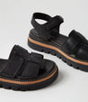 Simms Sandal - Black Leather