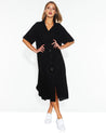 Status Shirt Dress - Black