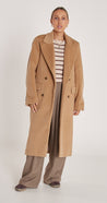 Austin Trench Coat - Dark Camel