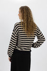 Sierra Stripe Knit - Black/Stone