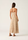 Daniela Textured Midi Dress - Almond