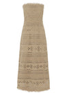 Daniela Textured Midi Dress - Almond