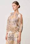 Annabelle Cotton Silk Blouse - Golden Mellow