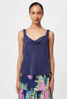 Delray Reversible Cowl & V Neck Cami - Navy