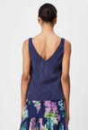 Delray Reversible Cowl & V Neck Cami - Navy