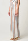 Dynasty Linen Viscose Pant - Cayman Stripe