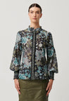 Knox Cotton Silk Shirt - Dahlia Fields