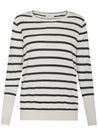 Liora Knit - Pebble/Charcoal Stripe