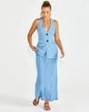 Seville Maxi Skirt - Chambray