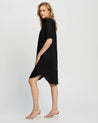 Hettie Shirt Dress - Black