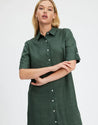 Hettie Shirt Dress - Forest