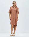 Hettie Shirt Dress - Terracotta