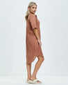 Hettie Shirt Dress - Terracotta