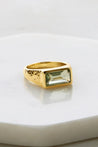 Annabelle Ring - Gold/Green Amethyst